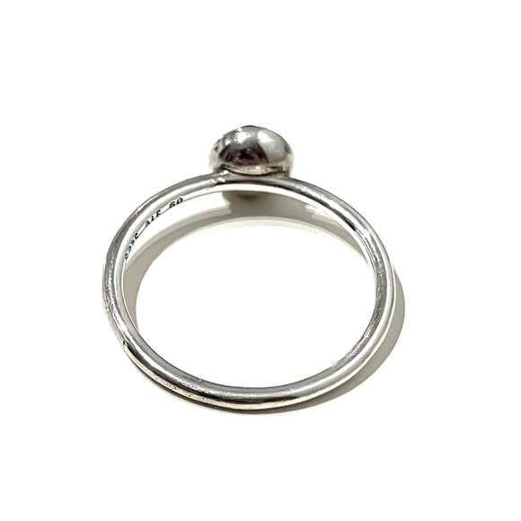 Pandora Silver Ring with Yellow Gemstone size 60 - Picture 4 of 7